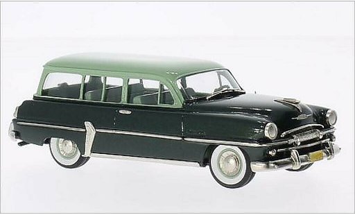 Plymouth Belvedere Suburban 1/43 Brooklin metallise verte/verte 1954 miniature