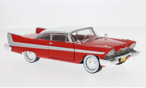 Plymouth Fury 1/24 Greenlight rouge/blanche 1958 1:24 miniature