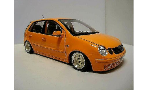 Volkswagen Polo Base 1/18 Anson 9n orange jantes 13 pouces miniature