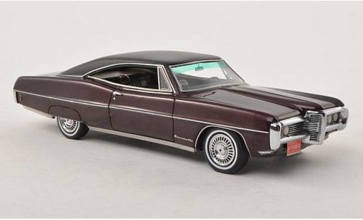 Pontiac Bonneville Hardtop 1/43 Neo Coupe rouge/mat-noire 1968 miniature
