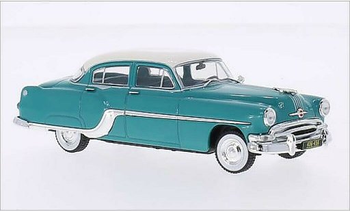 Pontiac Chieftain Base 1/43 WhiteBox turquoise/blanche 1954 miniature