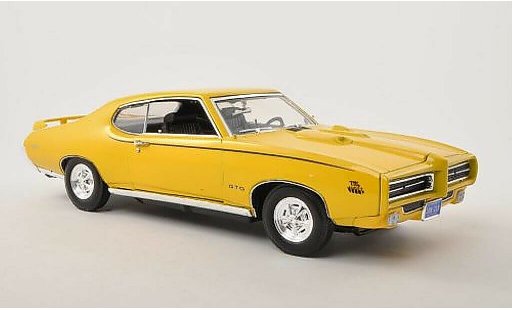 Pontiac GTO The Judge 1/18 Motormax jaune 1969 miniature