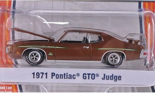 Pontiac GTO The Judge 1/64 Greenlight marron 1971 miniature
