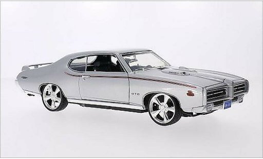 Pontiac GTO The Judge 1/18 Motormax Tuning metallise grise/Dekor 1969 miniature