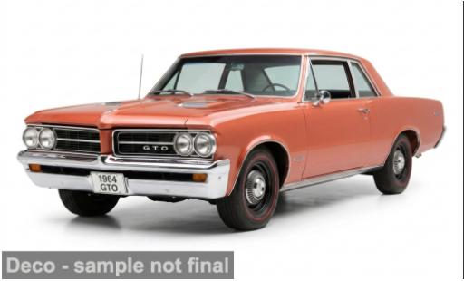 Miniature Pontiac GTO orange 1964 1/18 Sun Star