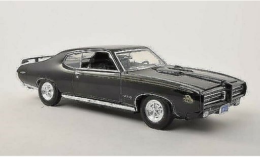 Pontiac GTO 1969 1/18 Motormax noire miniature