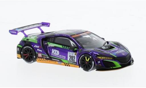 Miniature Honda NSX 1/64 Pop Race GT3 EVO22 No.202 KCMG 1:64 Honda NSX 1/64 Pop Race GT3 EVO22 No.202 KCMG 1:64 miniature