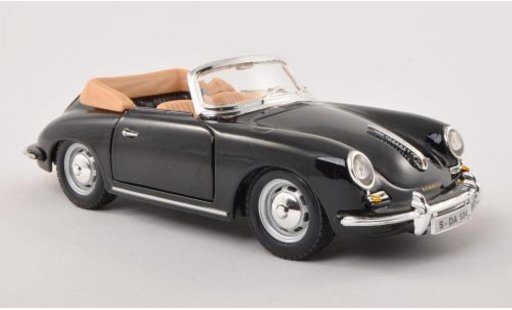 Porsche 356 B B 1/24 Burago Cabriolet noire 1961 miniature