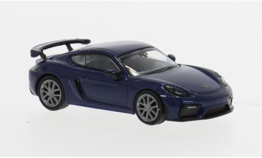 Miniature Porsche Cayman GT4 1/87 Minichamps 718 bleue 1:87 Porsche Cayman GT4 1/87 Minichamps 718 bleue 1:87 miniature
