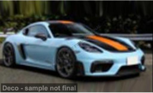 Porsche Cayman GT4 1/43 Solido 718 RS bleue/orange 1:43 miniature