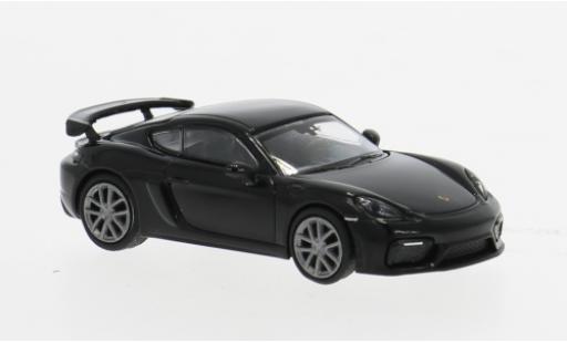 Miniature Porsche Cayman GT4 1/87 Minichamps 718 noire 1:87 Porsche Cayman GT4 1/87 Minichamps 718 noire 1:87 miniature