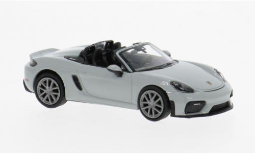 Porsche 718 1/87 Minichamps Spyder (981) grise 2019 1:87 miniature