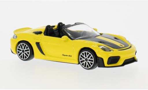 Porsche 718 1/43 Burago Spyder RS jaune 2024 1:43 Bburago miniature