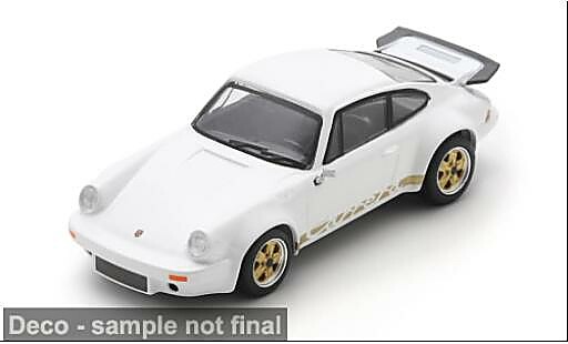 Porsche 911 1/64 Spark 2.7 RS blanche/gold 1:64 miniature