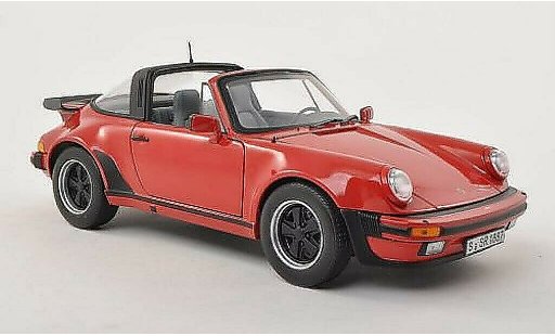 Porsche 911 Turbo 1/18 Norev 3.3 Targa rouge 1987 miniature