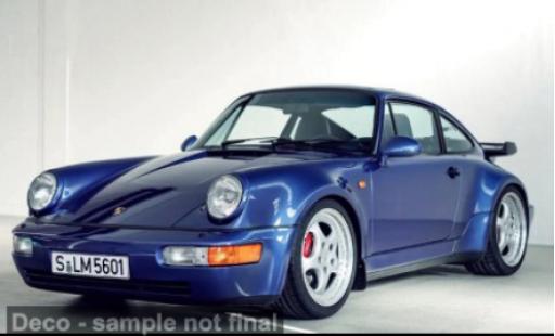 Porsche 993 Turbo 1/12 GT Spirit 911 (964) 3.6 bleue 1 1:12 miniature
