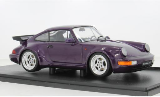 Porsche 964 Turbo 1/18 Solido 911  violette 1:18 miniature
