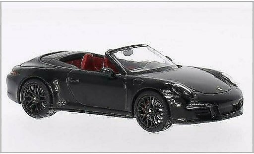 Porsche 911 GTS 1/43 Schuco Carrera 4 Cabrio noire/noire 2014 miniature