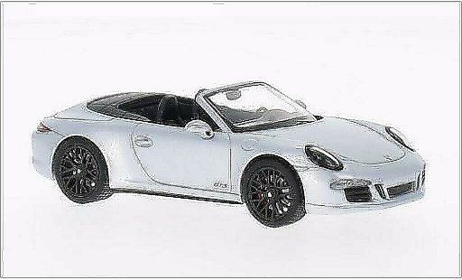 Porsche 911 GTS 1/43 Schuco Carrera 4 Cabriolet grise 2014 miniature