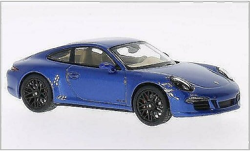 Porsche 911 GTS 1/43 Schuco Carrera 4 metallise bleu 2014 miniature