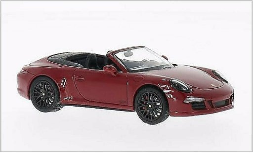 Porsche 911 GTS 1/43 Schuco Carrera Cabriolet rouge 2014 miniature