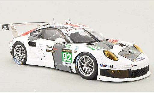 Porsche 911 R 1/18 Spark No.92 AG Team Manthey 24h Le Mans 2013 /.Lietz miniature