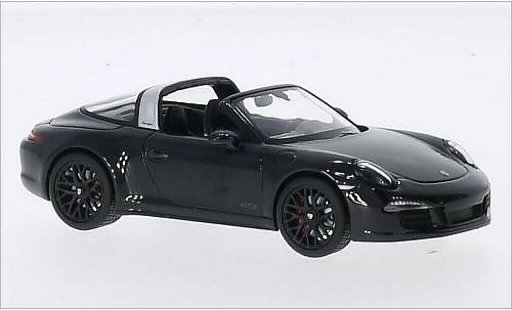 Porsche 911 Targa 1/43 Schuco 4 GTS metallise noire miniature