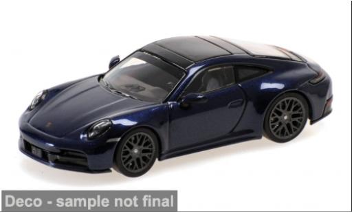 Porsche 992 1/64 Minichamps 911 (.2) Carrera bleue 2025 1:64
