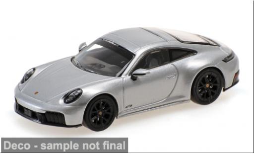 Porsche 992 GTS 1/64 Minichamps 911 (.2) Carrera grise 2025 1:64 miniature