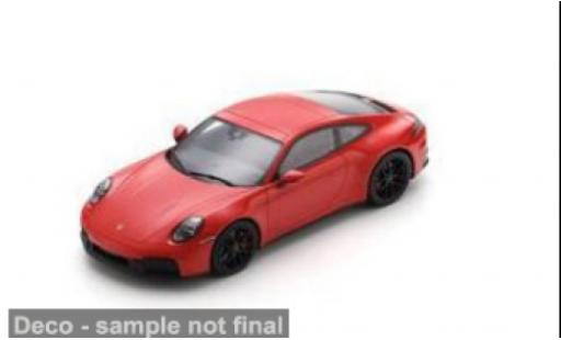 Porsche 992 GTS 1/18 Spark 911 (.2) Carrera rouge 1:18 miniature