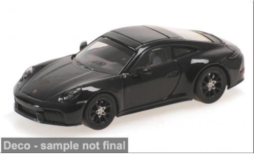 Porsche 992 GTS 1/64 Minichamps 911 (.2) Carrera noire 2025 1:64 miniature