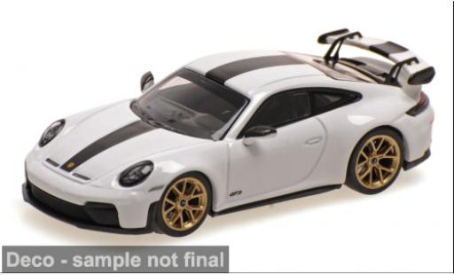 Porsche 992 GT3 1/64 Minichamps 911 (.2) blanche 2025 1:64 miniature