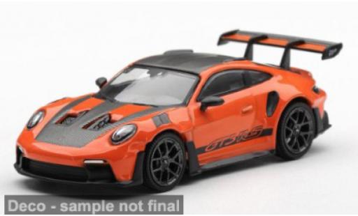 Porsche 992 GT3 R 1/64 Mini GT 911  S orange/noire 2024 1:64