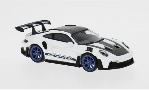 Porsche 992 GT3 R 1/64 Mini GT 911  S blanche/noire 2024 1:64 miniature