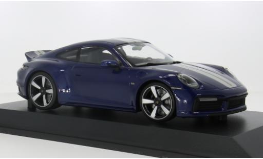 Porsche 992 1/18 Minichamps 911  Sport Classic bleue 2022 1:18 miniature