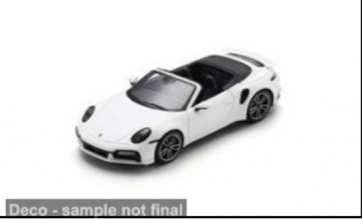 Porsche 992 Turbo s 1/43 Spark 911  Turbo S Cabriolet blanche 1:43 miniature