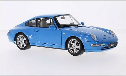 Porsche 911 Carrera 1/18 Autoart bleu 1995 miniature
