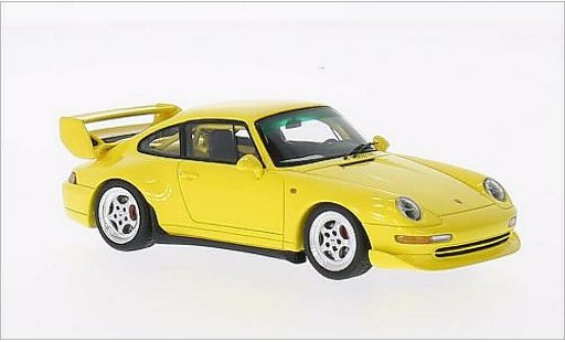 Porsche 911 Base 1/43 Spark Club Sport jaune 1995 miniature