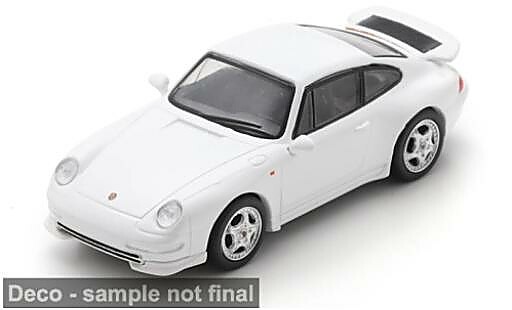 Porsche 993 1/64 Spark 911  RS blanche 1:64 miniature