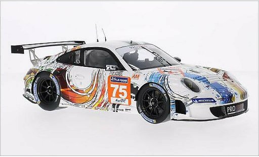 Porsche 911 GT3 1/18 Spark R No.75 Prospeed Competition 24h Le Mans 2014 miniature