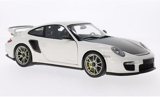 Porsche 911 GT2 1/18 Minichamps blanche 2010 miniature