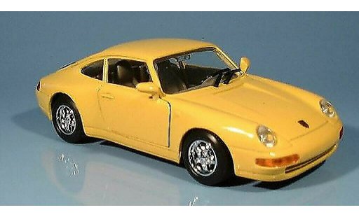 Porsche 911 Carrera 1/24 Motormax jaune miniature