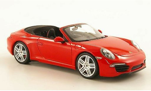 Porsche 911 Carrera 1/43 Minichamps Cabriolet rouge 2011 miniature
