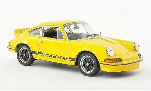 Porsche 911 Carrera 1/43 Welly 2.7 jaune/noire 1973 miniature