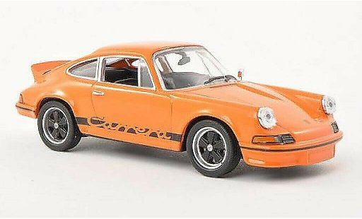 Porsche 911 Carrera 1/43 Welly 2.7 orange/noire 1973 miniature
