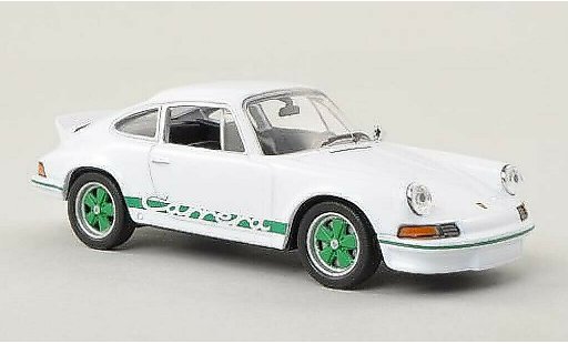 Porsche 911 Carrera 1/43 Welly 2.7 blanche/verte 1973 miniature