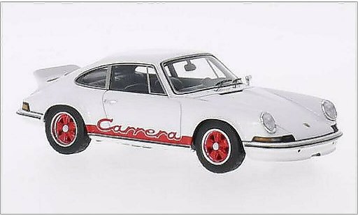 Porsche 911 Carrera 1/43 Spark 2.7 blanche/rouge 1973 miniature