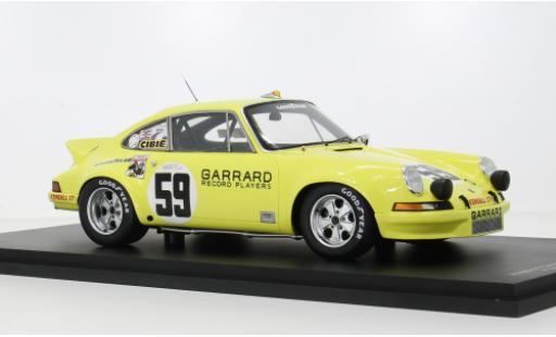 Porsche 911 1/18 Spark Carrera RSR 12h Sebring 1973 #59 1:18 miniature