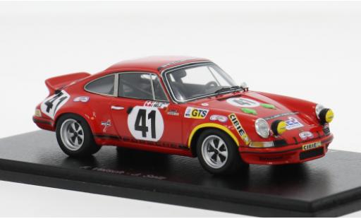 Porsche 911 1/43 Spark Carrera RSR 2.8 24h Le Mans 1973 #41 F.Vetsch/J.Selz 1:43 miniature