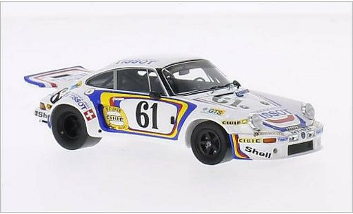 Porsche 911 Carrera 1/43 Spark R No.61 Ecurie Cibie Tissot 24h Le Mans 1974 miniature